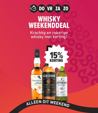 Weekenddeal: krachtig en rokerige whisky met 15% korting
